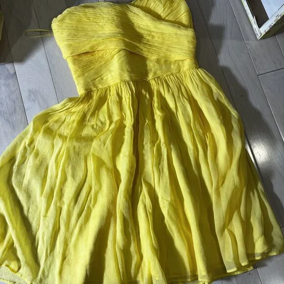 strapless open back dress Tiered Backless Maxi Dress Butter Yellow | Smocked Bodice Sundress | Summer  Wedding Guest & Vacation Outfit | Lightweight Crinkle Cotton